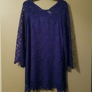 Sugar + Lips Blue Dress- New Size XS